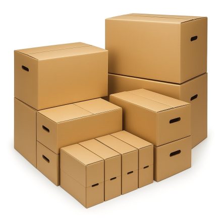 Set von Stanzkartons zum Umzug 3w1 Mini auf 16-17 m2