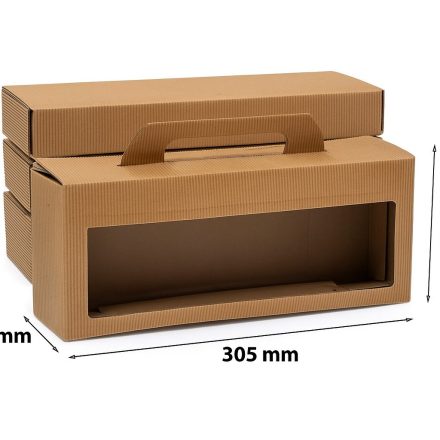 Schachteln mit 4 Glaskarboniert 0,35 l 305x72x123 mm 10 Stück
